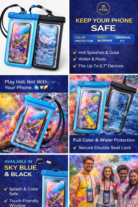 Pitari SplashShield – Waterproof Mobile Pouch (Holi Edition)