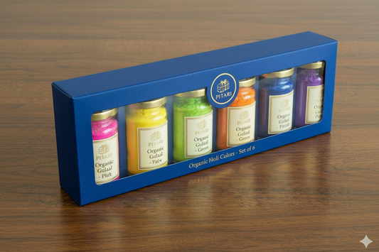 Pitari Party Pack - 6 Jar Organic Holi Gulaal Gift Set